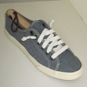 Margaritaville Womens Seafoam Blue Canvas Lace-up Sneakers - Size 8M